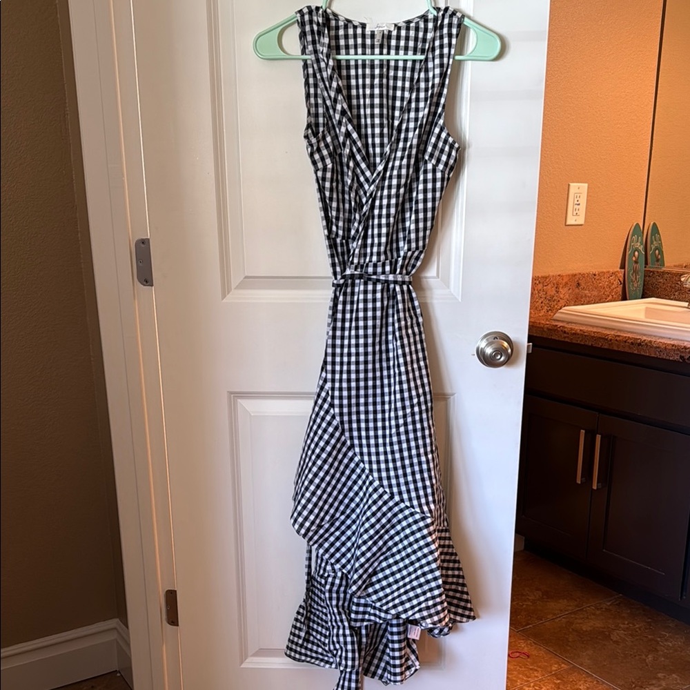 Black and White Gingham Dress